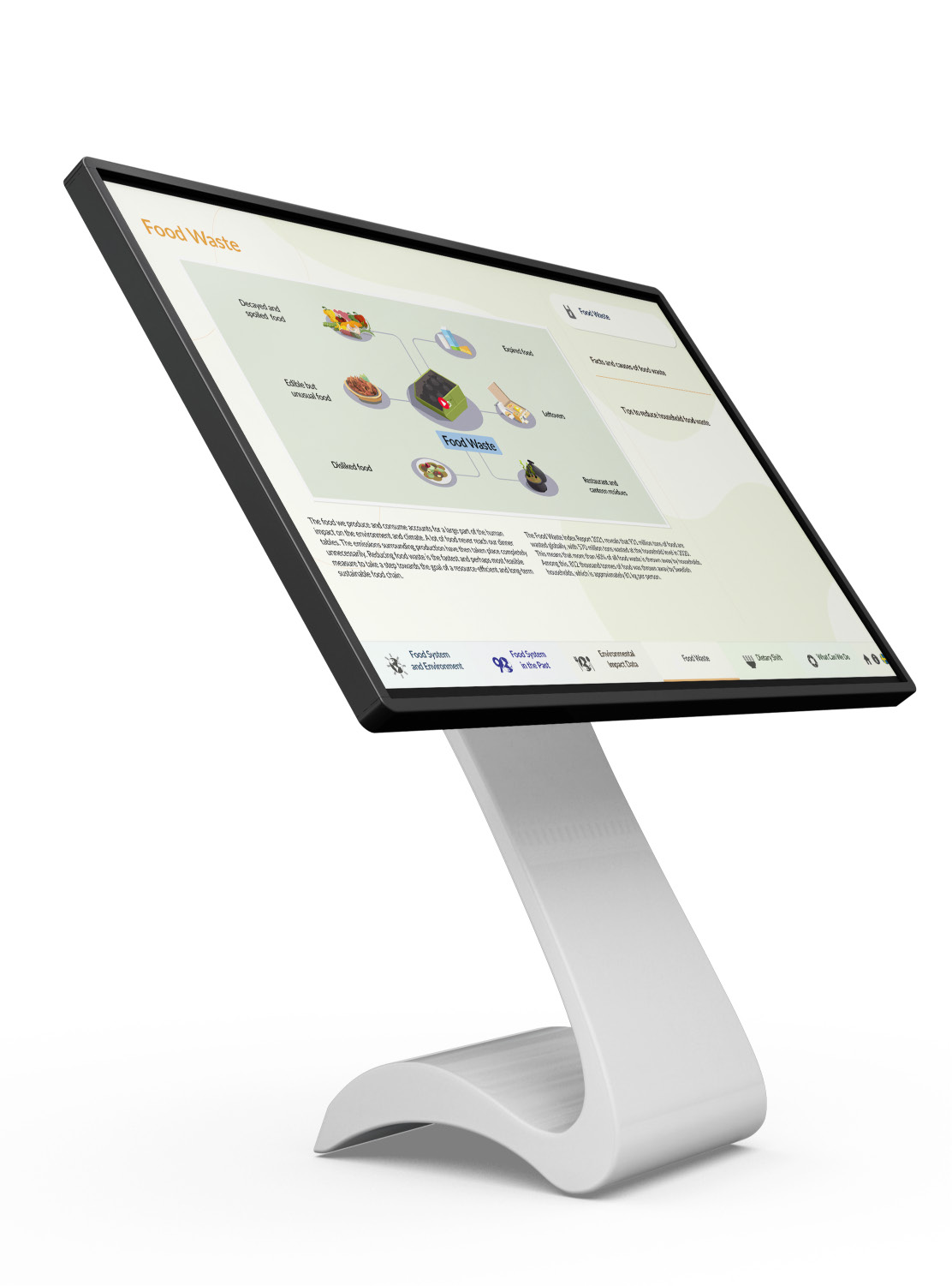 The installed touch table