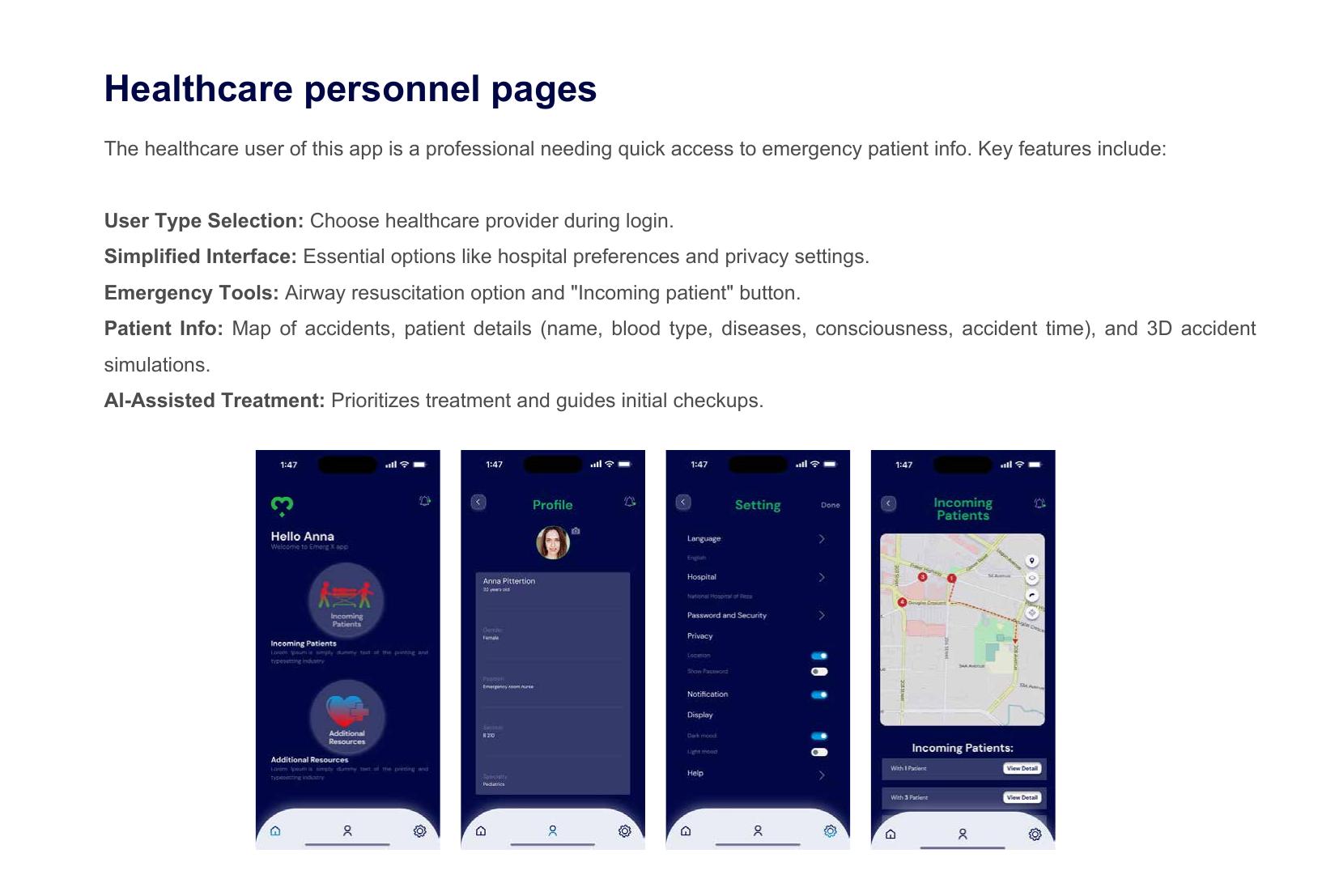 Hi-fi: healthcare personnel